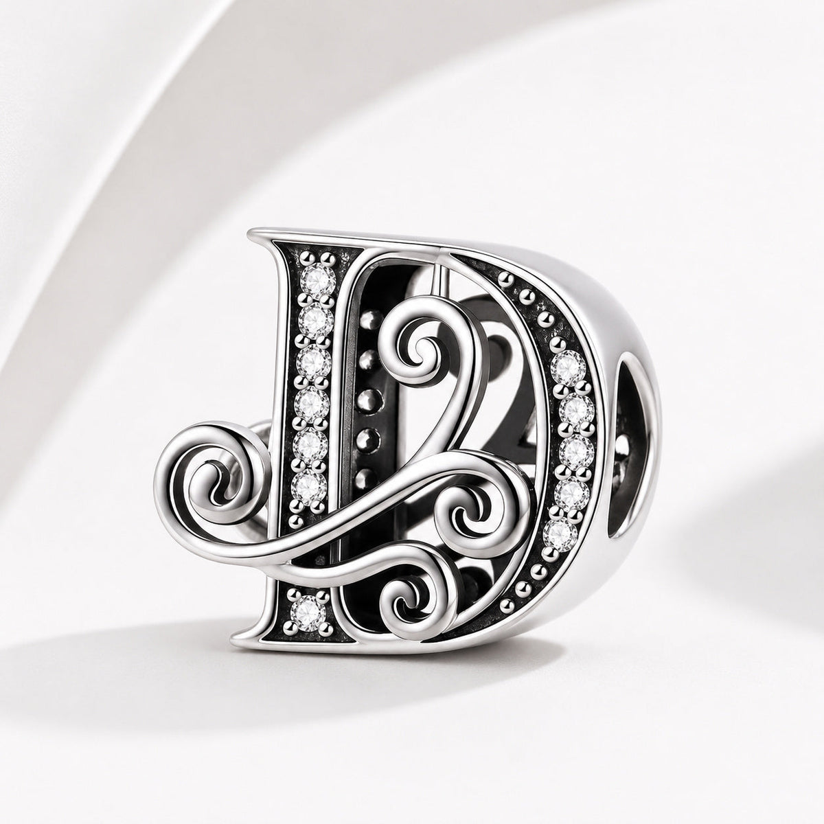 S925 Classic Alphabets A to Z Sterling Silver Charm Collection