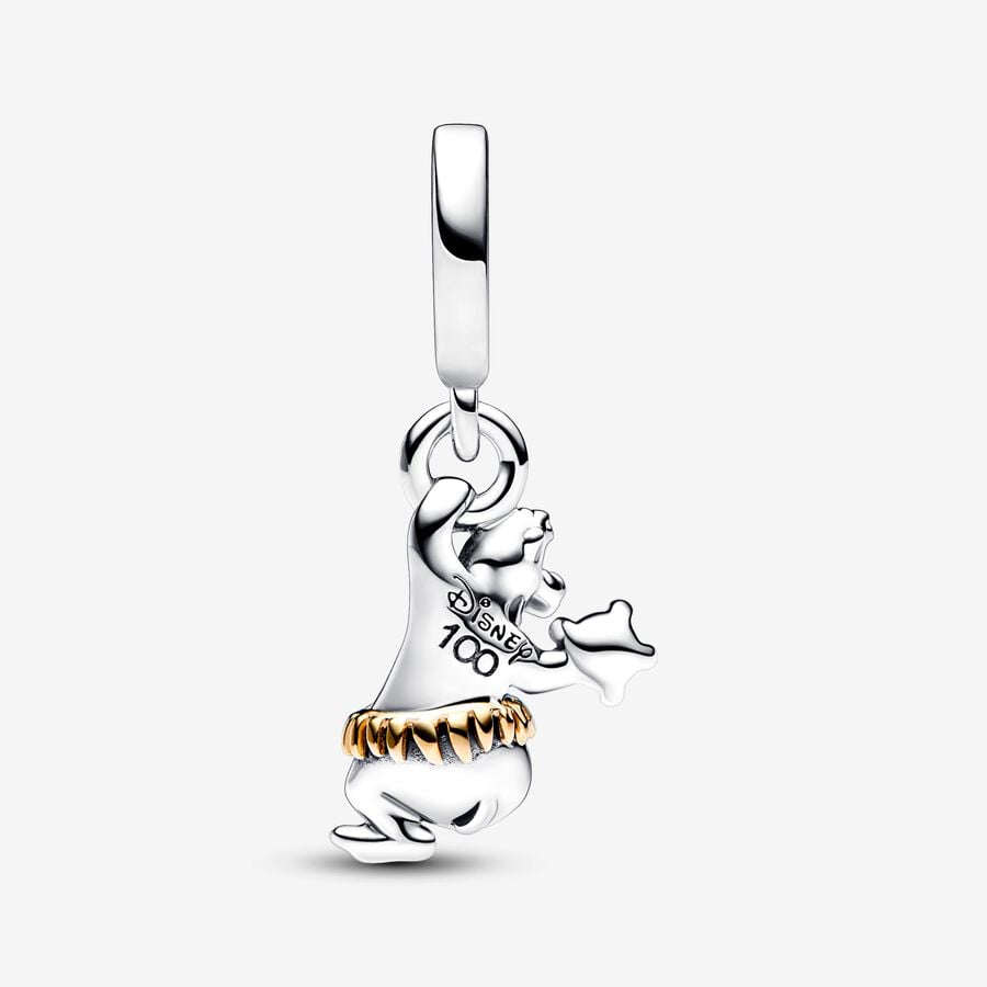 Disney 100th Anniversary Baloo Dangle Charm S925 Sterling Silver
