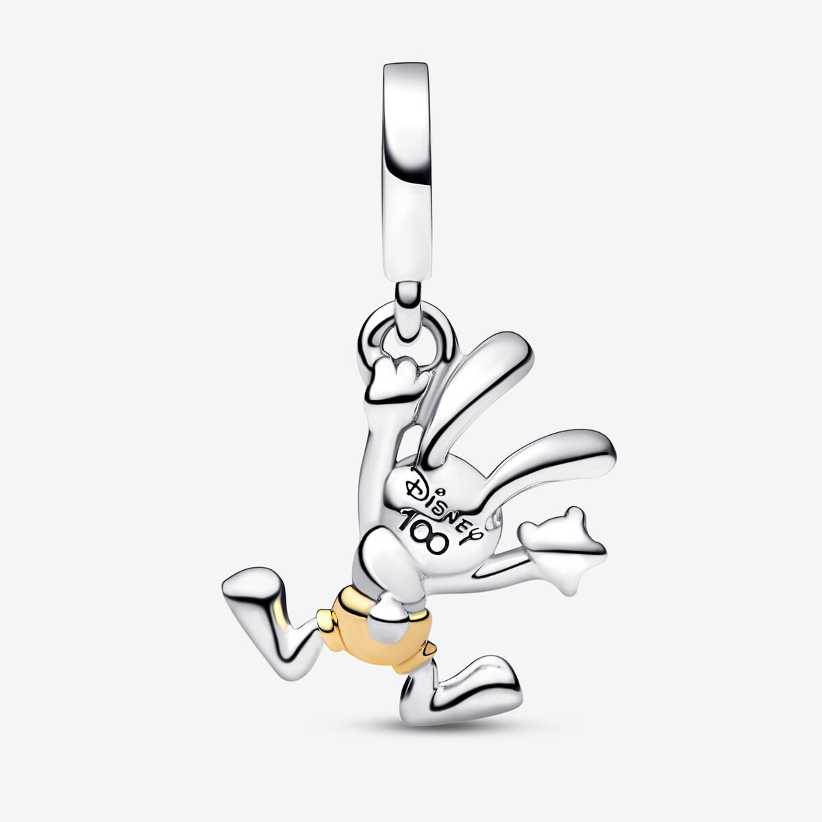 Disney 100th Anniversary Oswald Dangle Charm S925 Sterling Silver