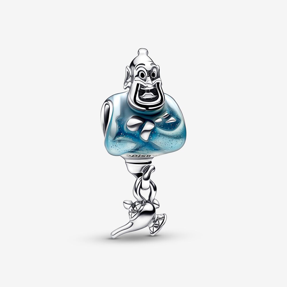Aladdin Gennie & Lamp Charm S925 Sterling Silver