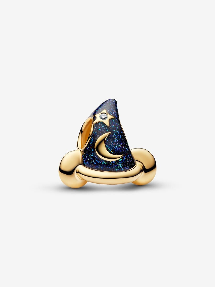 Disney Mickey Mouse Sorcerer's Hat Charm S925 Sterling Silver