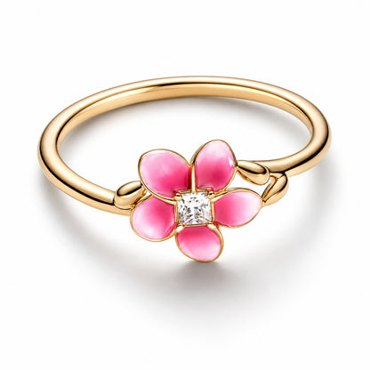 Disney Moana Flower Ring S925 Sterling Silver