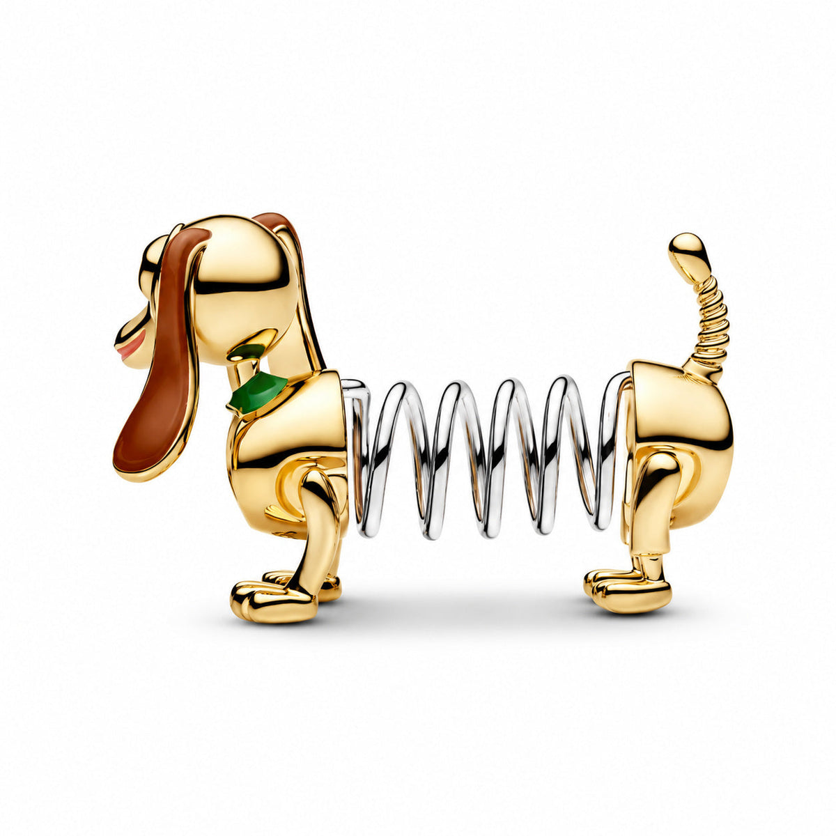 Disney Pixar Toy Story Slinky Dog Charm  S925 Sterling Silver