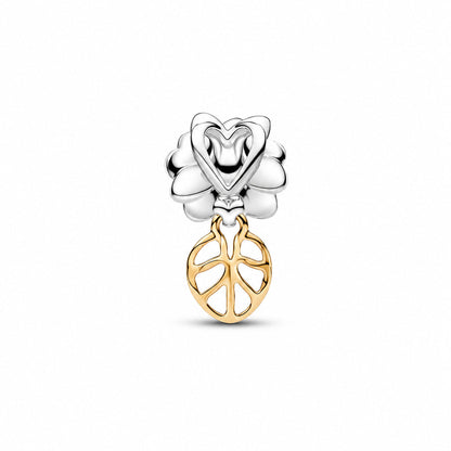 Disney Princess Tiana Water Lily Flower Charm S925 Sterling Silver