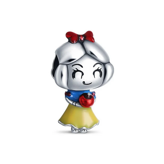 Disney Snow White Charm Hallmarked S925 Sterling Silver