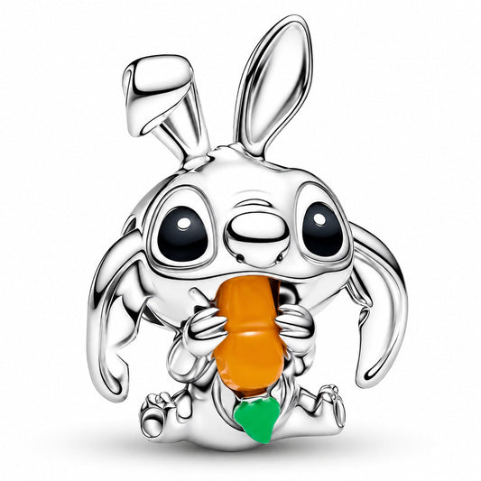 Disney Stitch Easter Bunny Charm S925 Sterling Silver