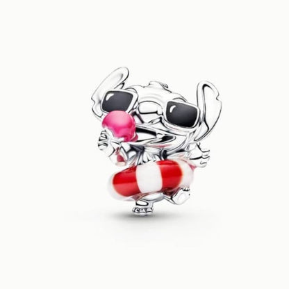 Disney Stitch Summer Fun Charm  S925 Sterling Silver