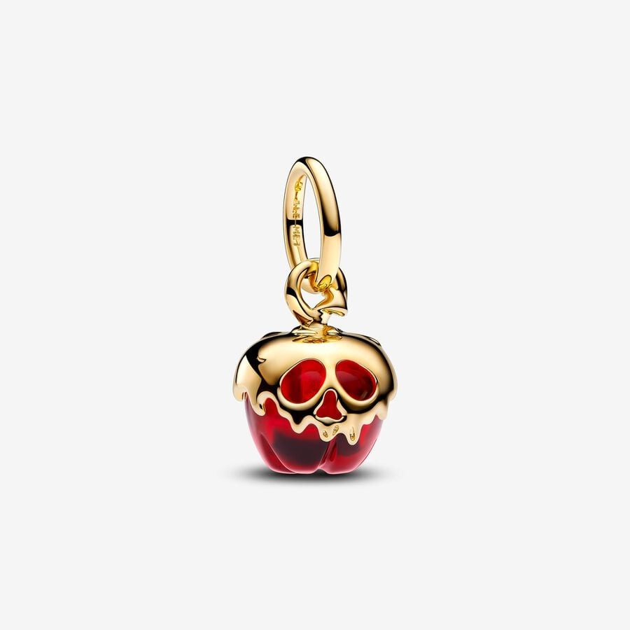 Disney Villains Evil Queen Apple Dangle Charm S925 Sterling Silver