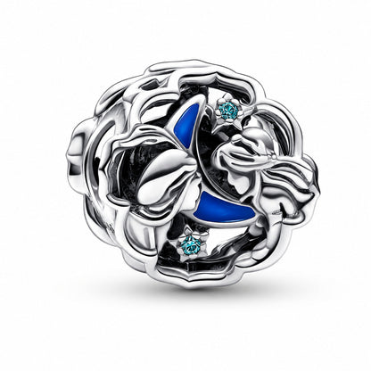 Disney Aladdin, Princess Jasmine & Genie Glow-in-the-dark Charm  S925 Sterling Silver