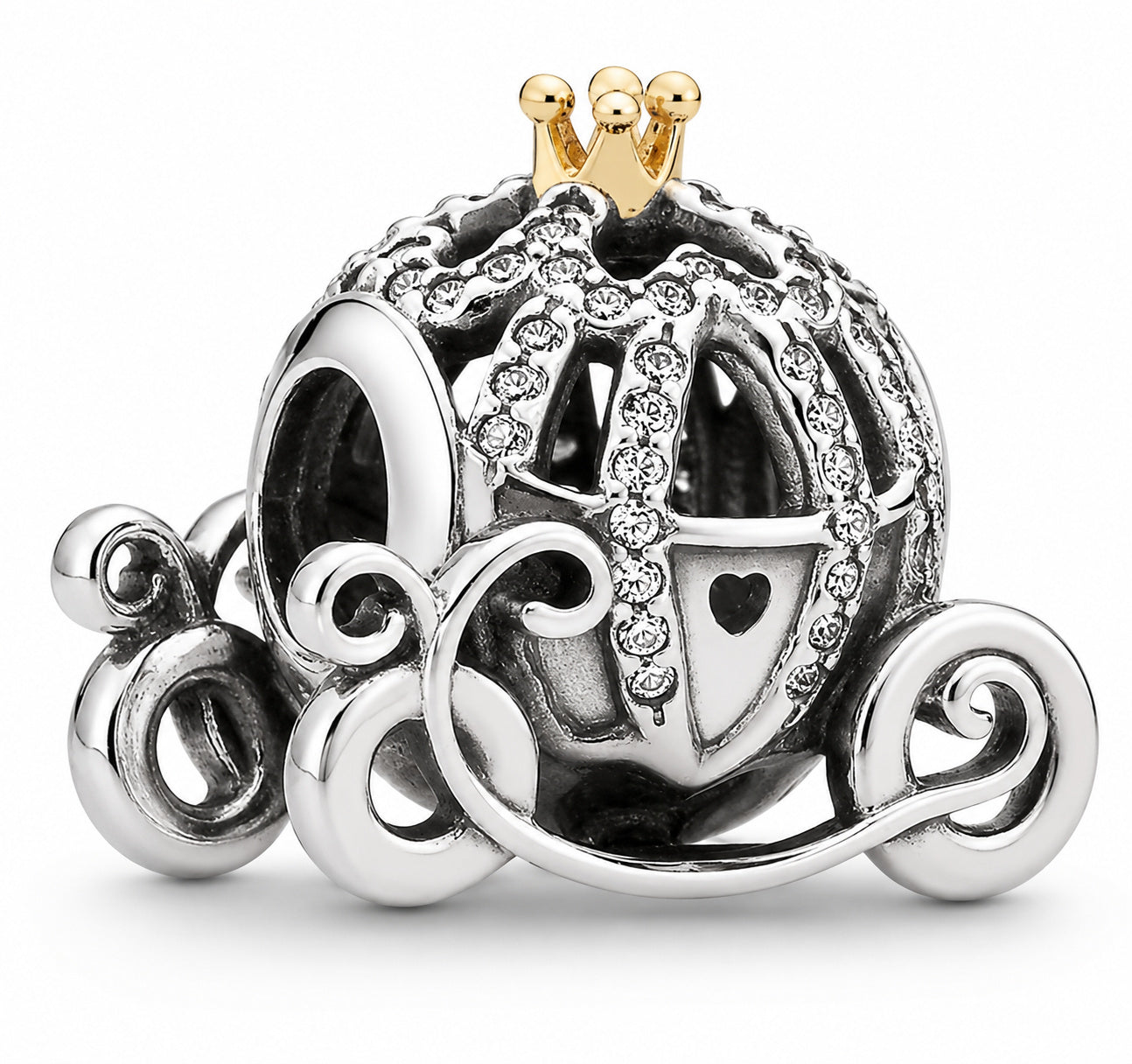 Disney Cinderella's Pumpkin Carriage Charm S925 Sterling Silver