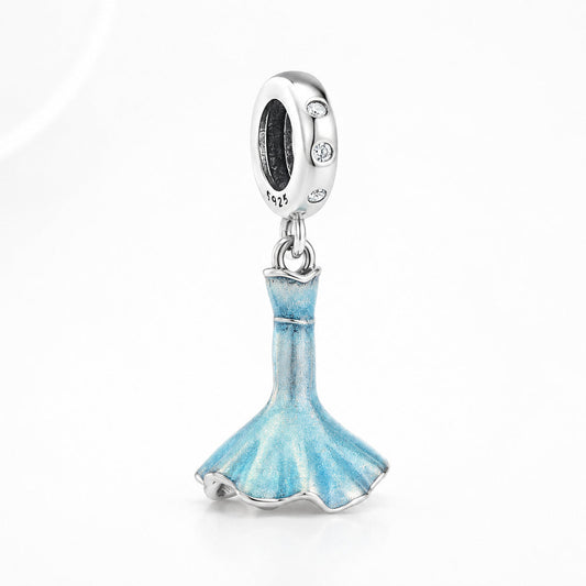 Disney Fishtail Mermaid Charm S925  Sterling Silver Charm