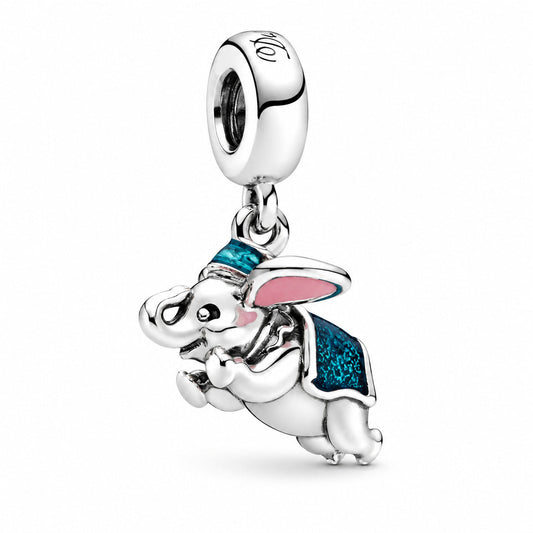 Disney Flying Dumbo Dangle Charm  S925 Sterling Silver