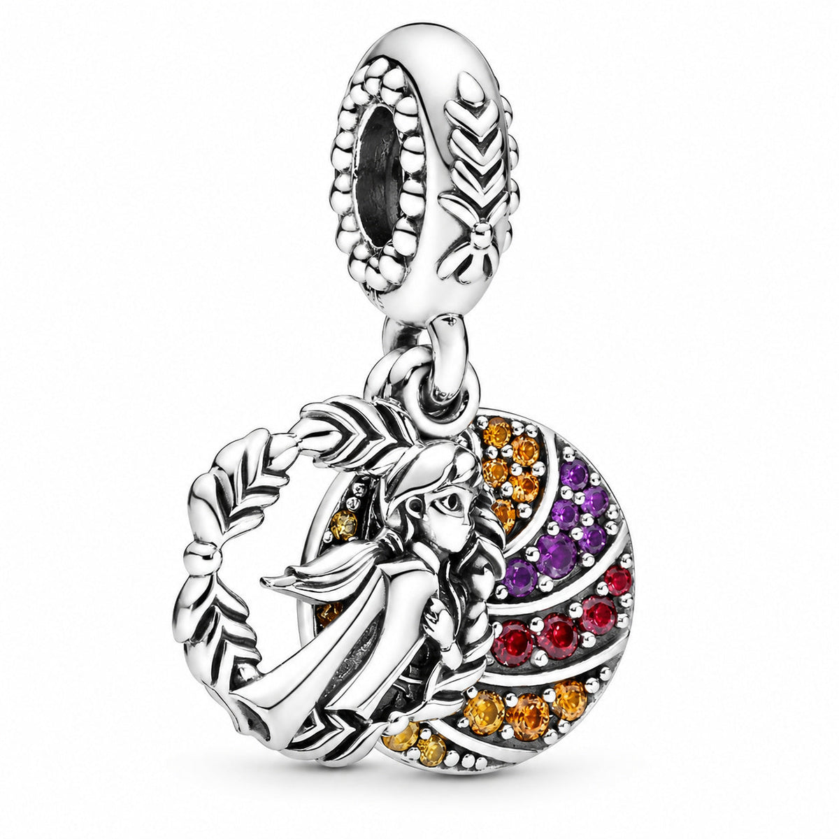 Disney Frozen Anna Dangle Charm  S925 Sterling Silver