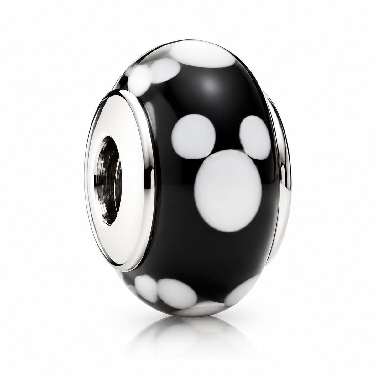 Disney Mickey Murano Charm  S925 Sterling Silver