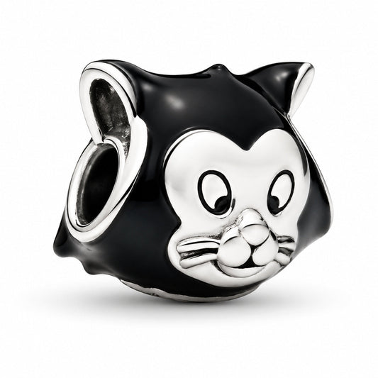 Disney Pinocchio Figaro Pet Cat Charm S925  Sterling Silver Charm