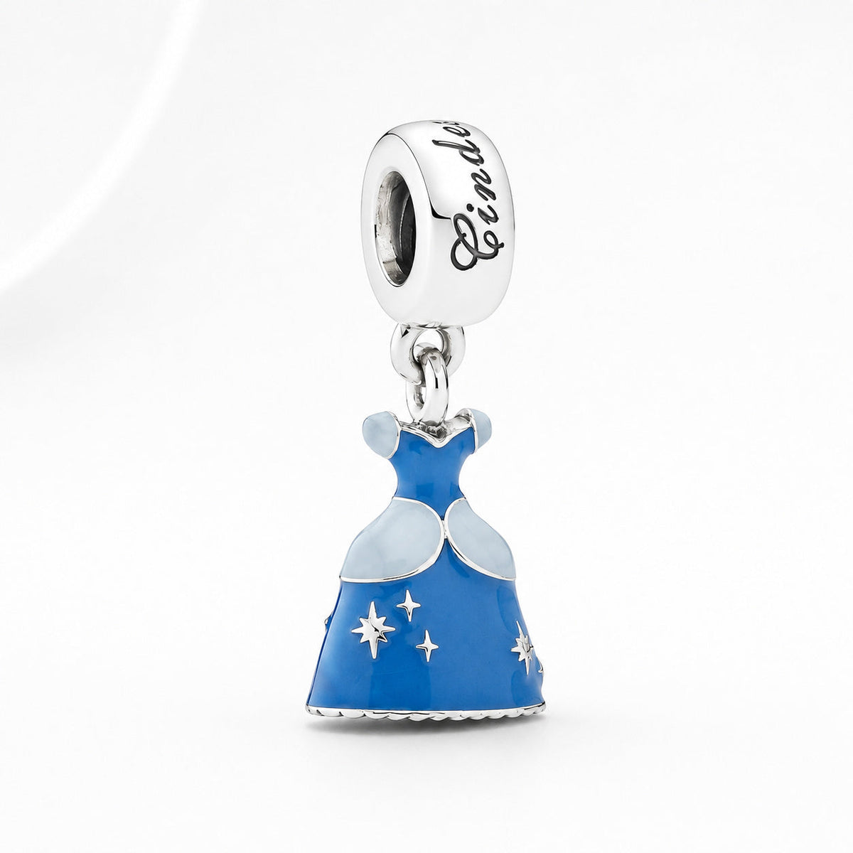 S925 Disney Princesses Dress Dangle Sterling Silver Charms Collection