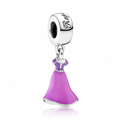 S925 Disney Princesses Dress Dangle Sterling Silver Charms Collection