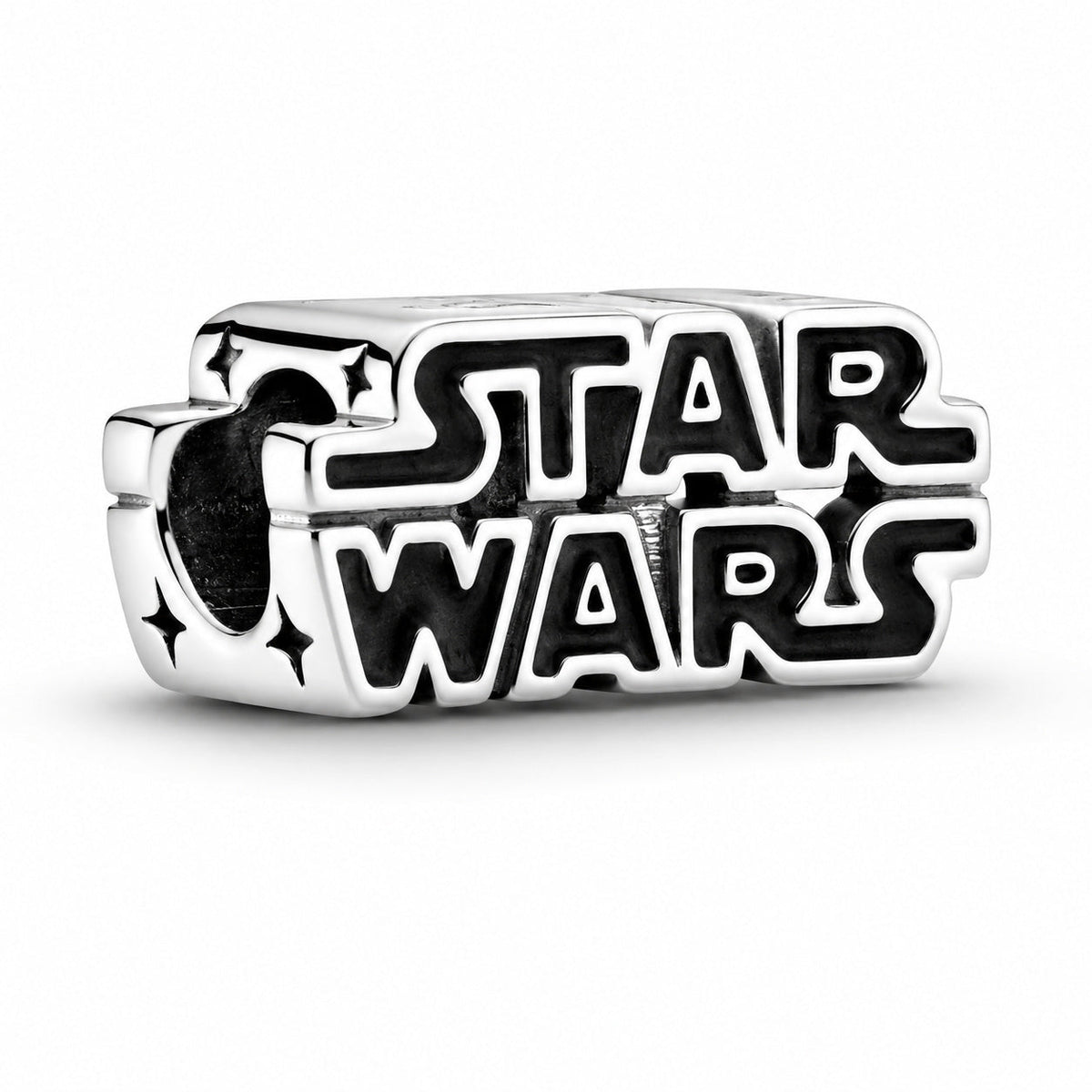 Disney Star War 3D Logo Charm  S925 Sterling Silver