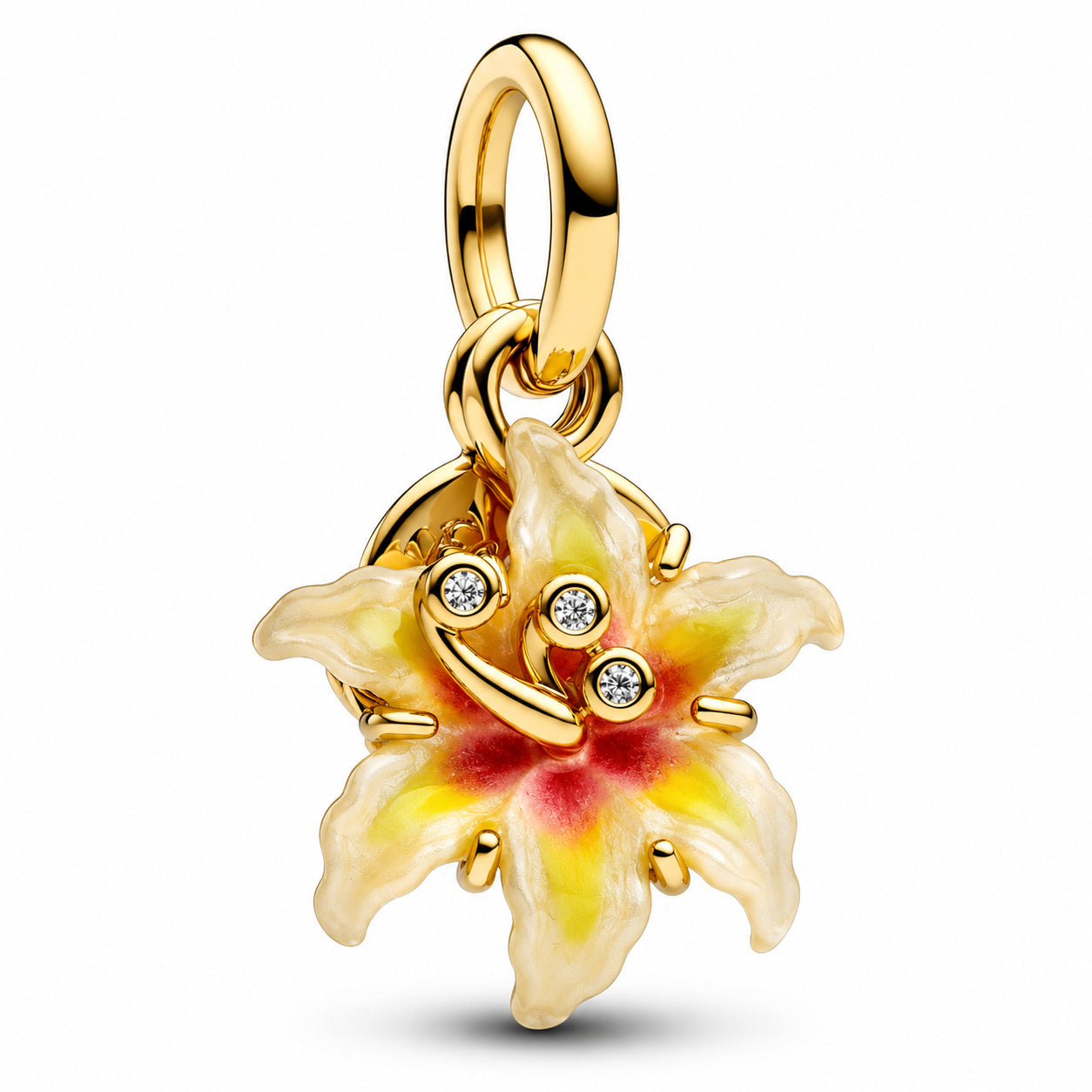 Disney Tangled Sundrop Flower Glow-in-the-dark Charm S925 Sterling Silver