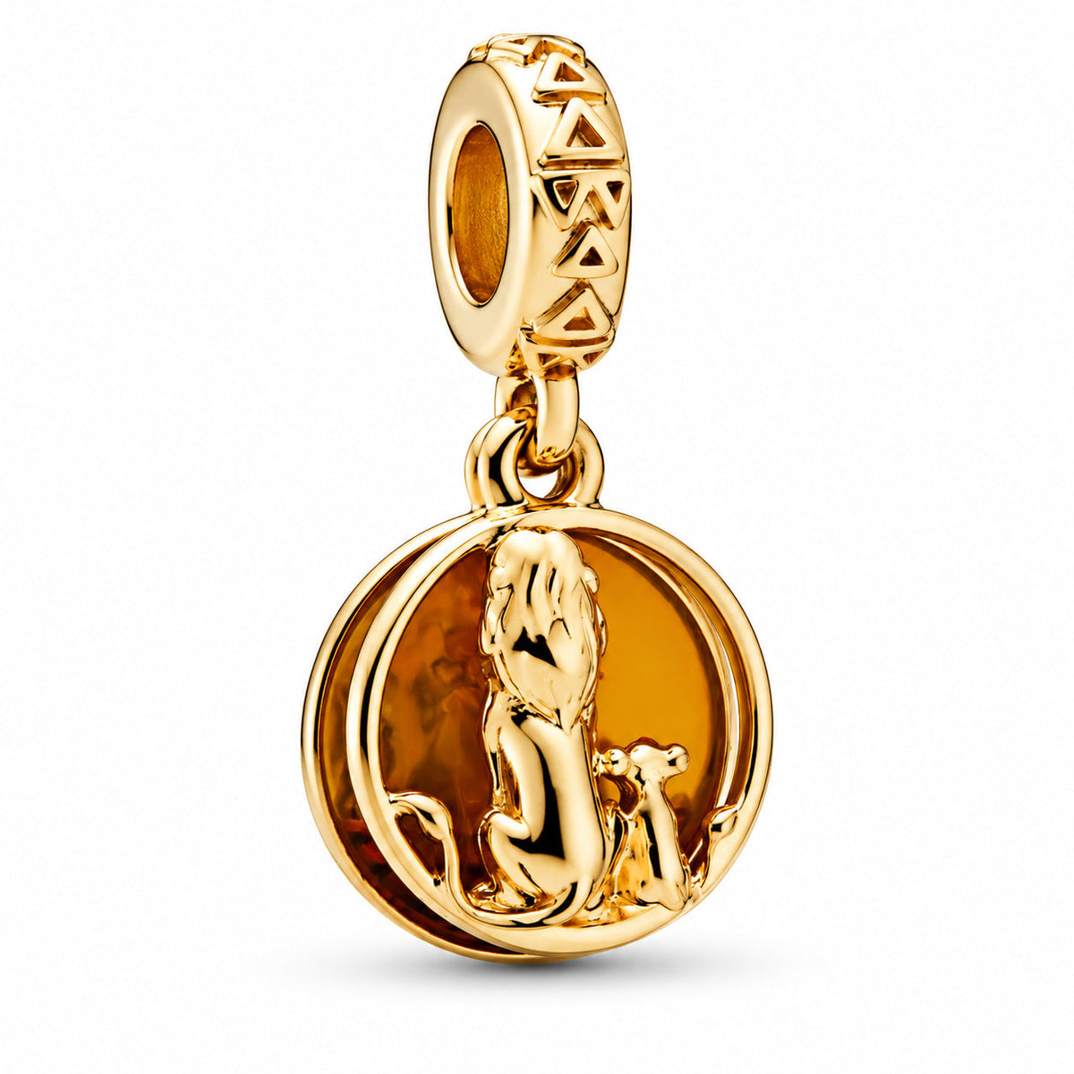 Disney The Lion King Simba & Mufasa Charm  S925  Compatible Sterling Silver Charm