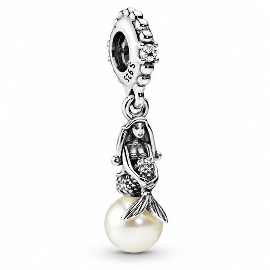 Disney The Little Mermaid Luminous Ariel Dangle Charm S925 Sterling Silver
