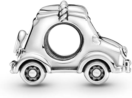 Electric Car Charm Hallmarked S925 Sterling Silver