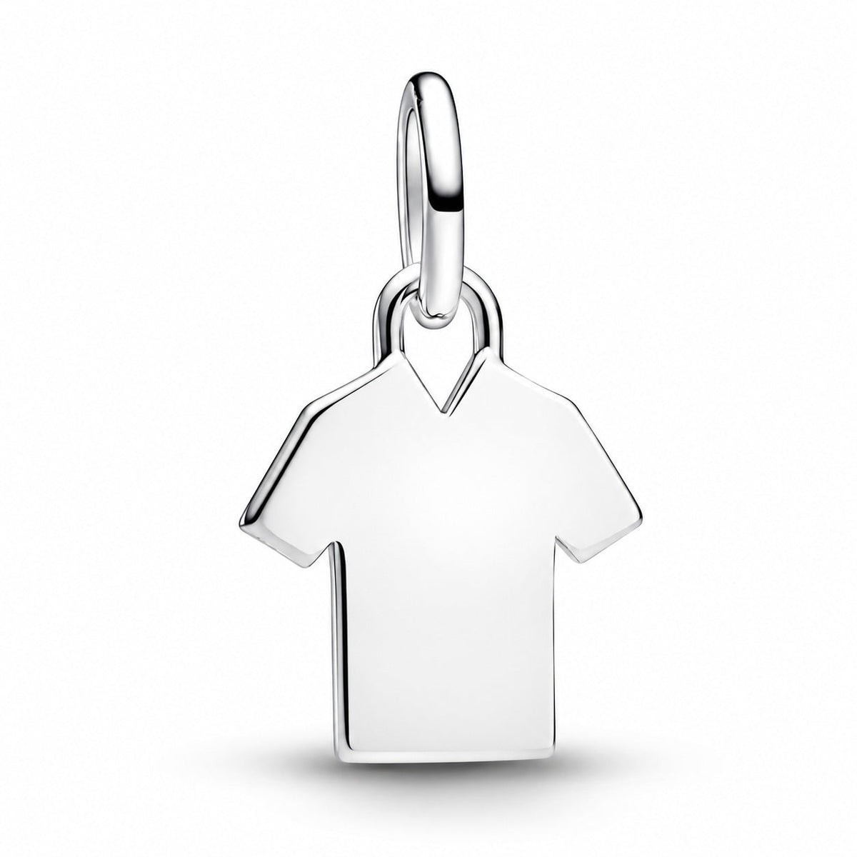 Engravable Football Shirt Dangle Charm  S925 Sterling Silver