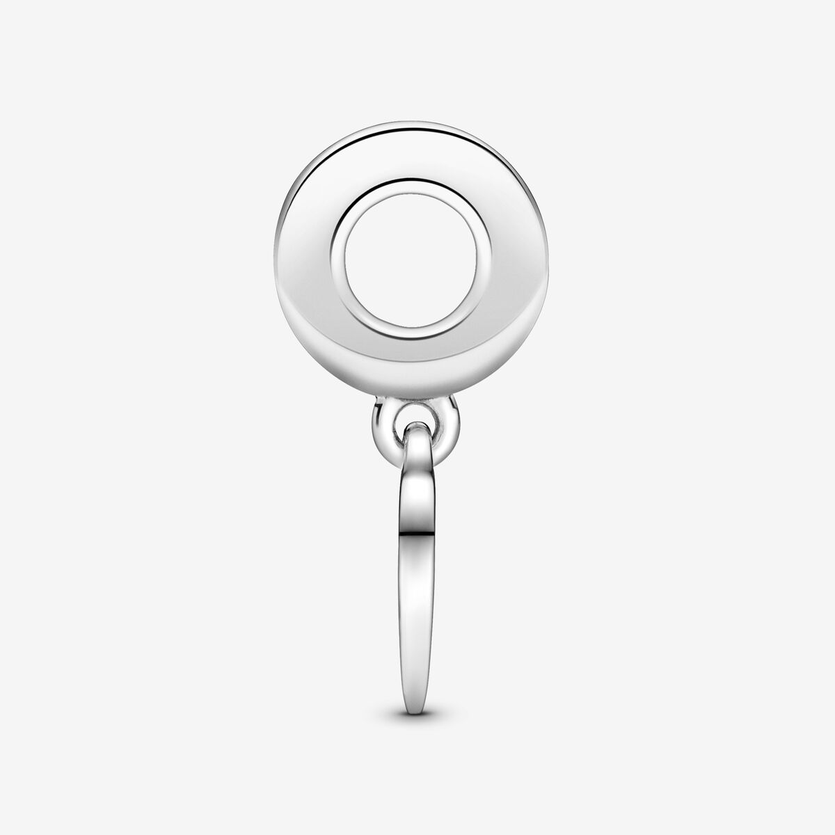 Engravable Love Heart Dangle Charm S925 Sterling Silver