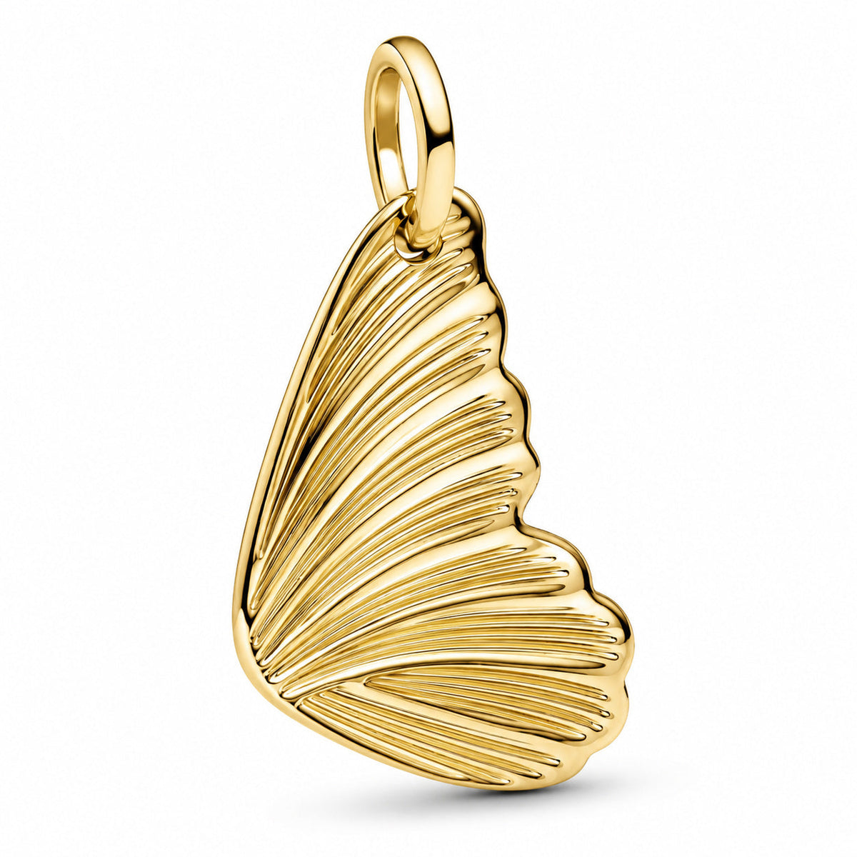 Engravable Butterfly Wing dangle charm  S925 Sterling Silver