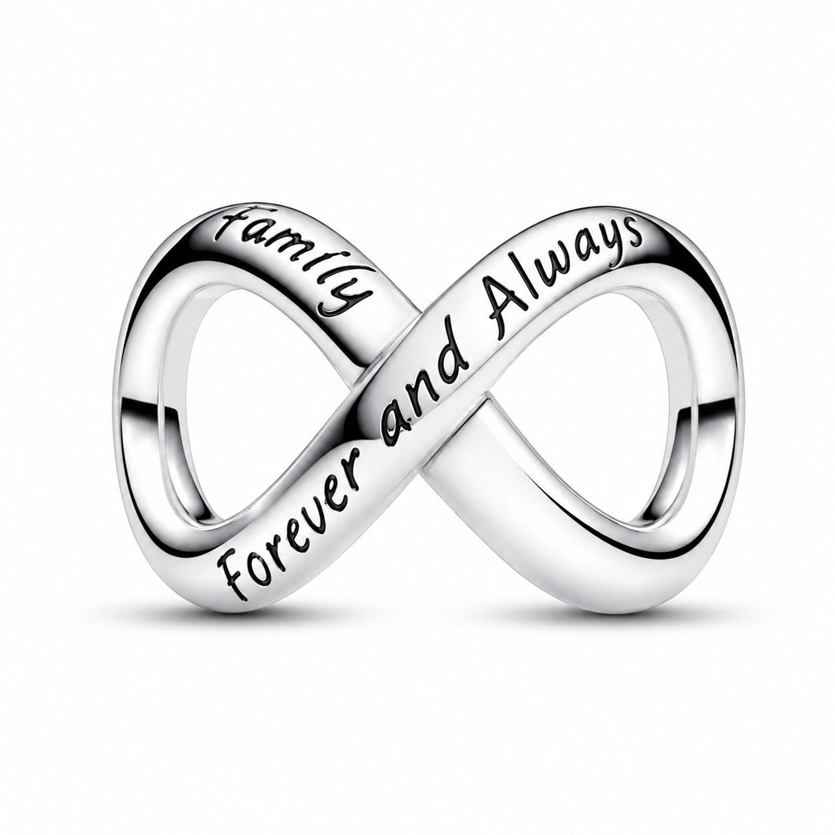 Forever & Always Infinity Charm S925 Sterling Silver