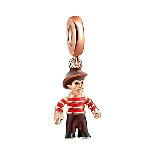 Freddy Krueger Dangle Charm Hallmarked S925 Sterling Silver