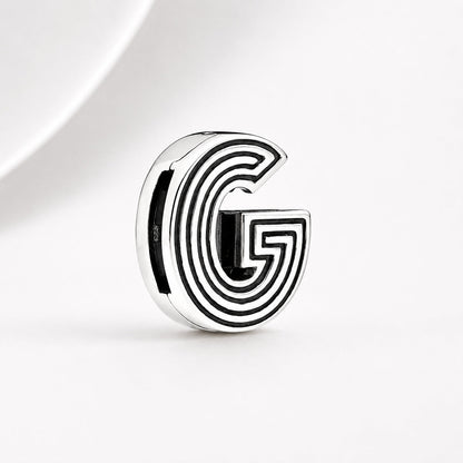 S925 Reflexion Alphabets A to Z Sterling Silver Charm Collection