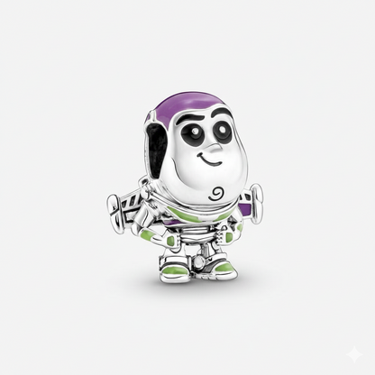 Disney Pixar Buzz Lightyear Charm S925 Sterling Silver