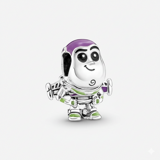 Disney Pixar Buzz Lightyear Charm Hallmarked S925 Sterling Silver