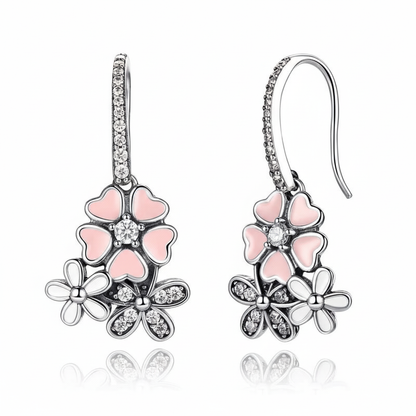 Poetic Blooms S925 Sterling Silver dangle Earrings