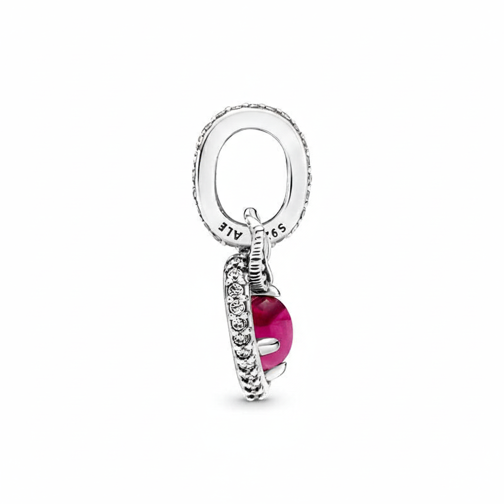 Snow White Apple Dangle Charm S925 Sterling Silver