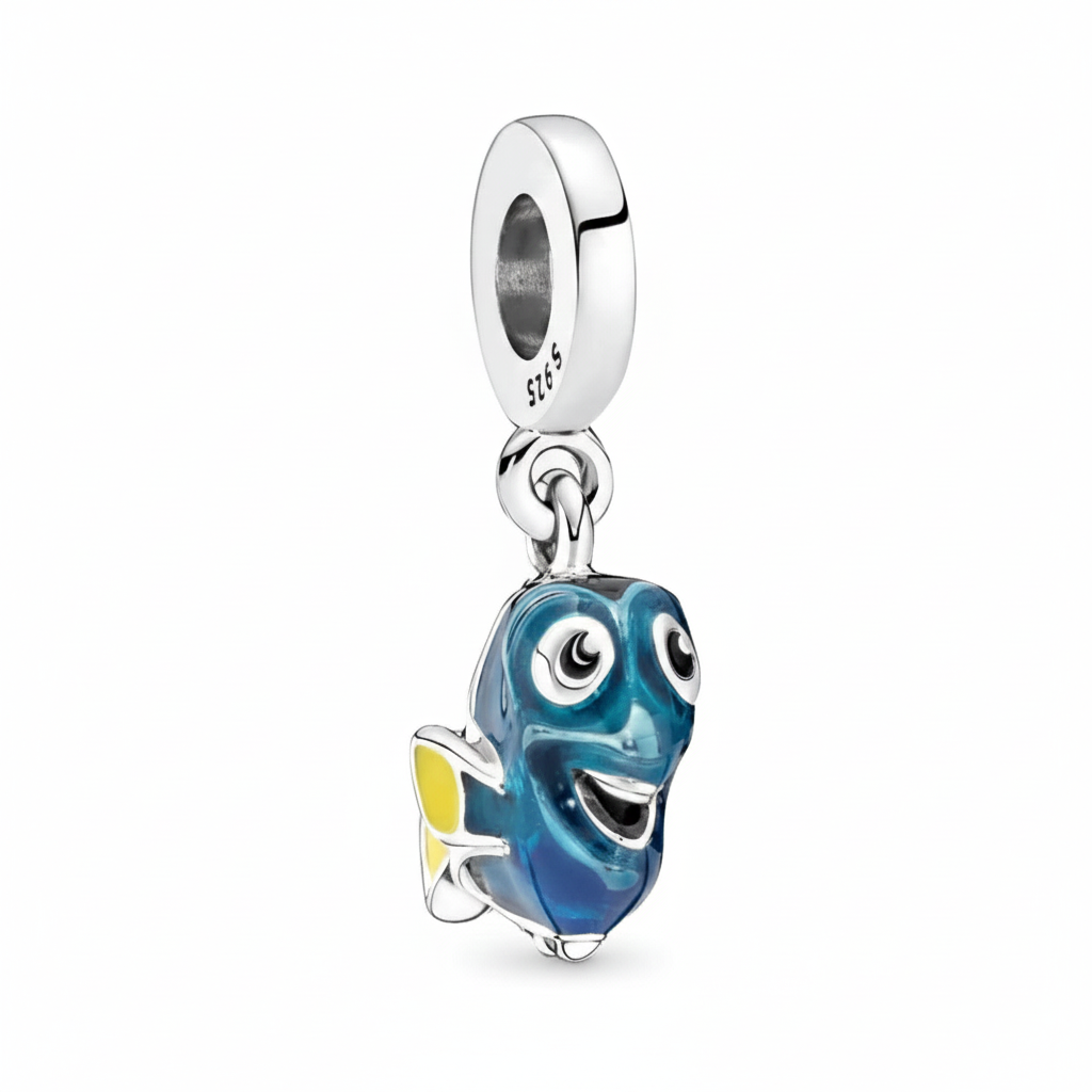 Disney Pixar Dory Dangle Charm S925 Sterling Silver