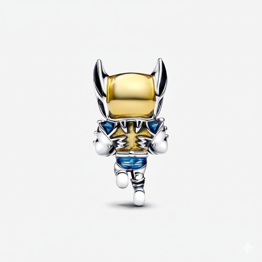 Marvel Wolverine Charm S925 Sterling Silver
