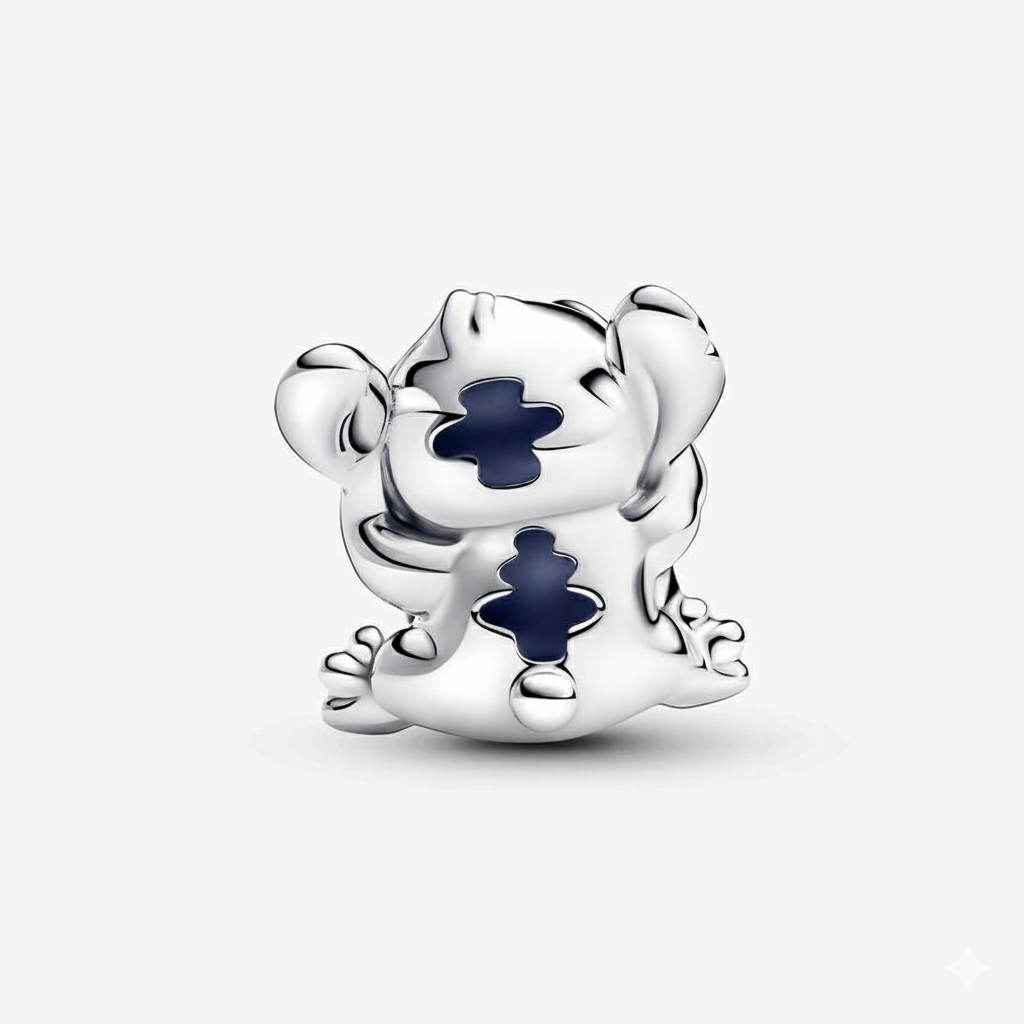 Disney Stitch Birthday Cake Charm S925 Sterling Silver