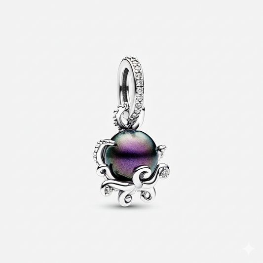 Disney The Little Mermaid Ursula Dangle Charm Hallmarked S925 Sterling Silver