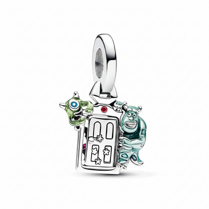 Disney Pixar Monsters, Inc. Door Dangle Charm  S925 Sterling Silver