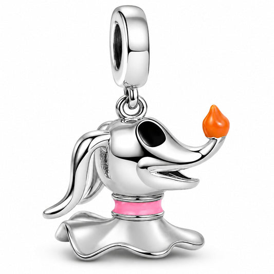 Ghost Dog Charm Nightmare Charm  S925 Sterling Silver