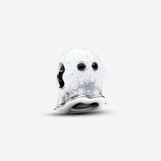 Glow-in-the-dark Boo Ghost Charm S925 Sterling Silver