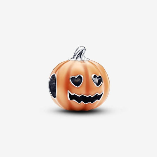 Glow-in-the-dark Spooky Pumpkin Charm S925 Sterling Silver