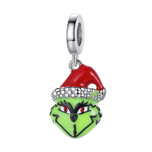 Grinch Stole Christmas Dangle Charm S925 Sterling Silver