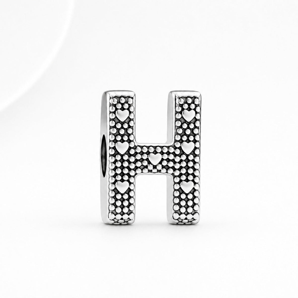 S925 Simple Alphabets A to Z Sterling Silver Charms Collection