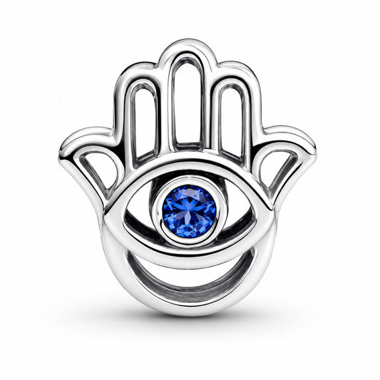 Hamsa Hand Charm  S925 Sterling Silver
