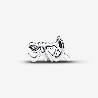 Handwritten Love Charm  S925 Sterling Silver