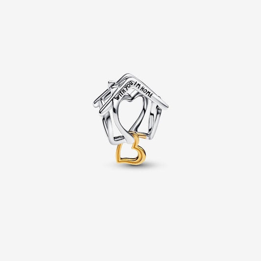 Home & Heart Charm S925 Sterling Silver