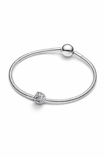Horse Openwork Charm S925 Sterling Silver